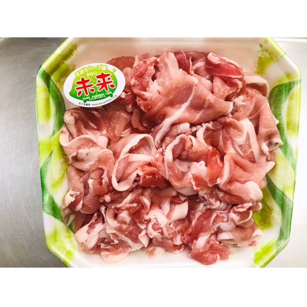 江原ハーブ豚 豚肉 モモ切り落し 300g以上【火曜発送限定】