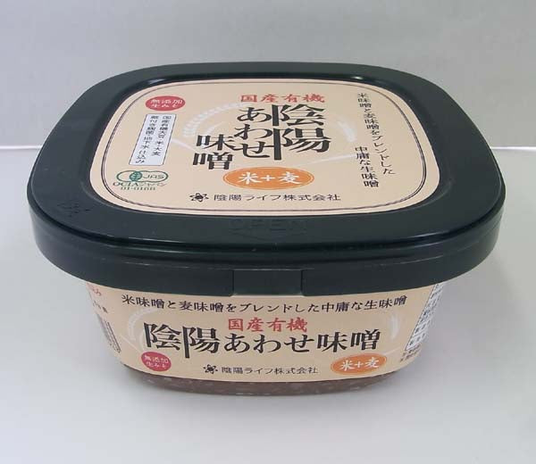 国産有機 陰陽あわせ味噌(米+麦)400g|12013602