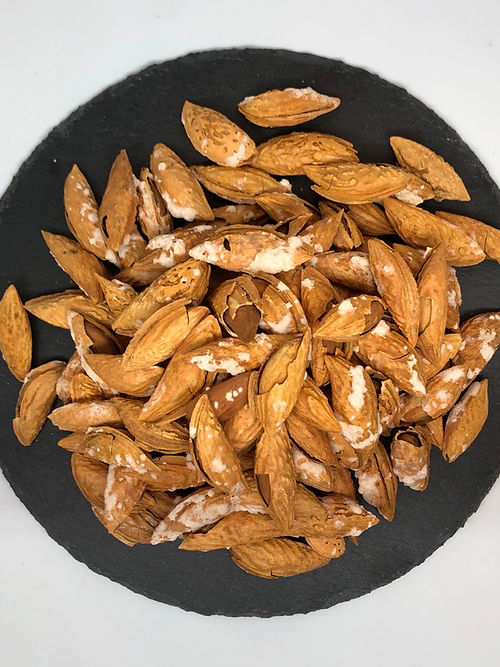 アフガンサフラン アフガニスタン産「殻付きアーモンド」塩ロースト 80g