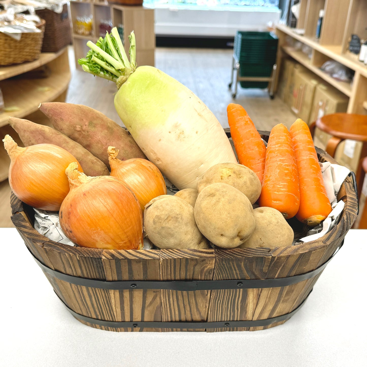 新鮮オーガニック野菜の根菜セット5品