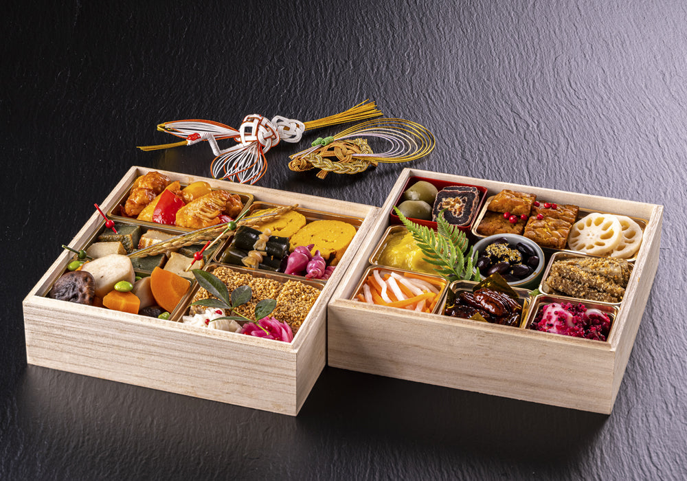 【2026お正月】 オーガニックレストランみどりえの 自然派生ヴィーガン生おせち冷蔵二段(2~3人分)