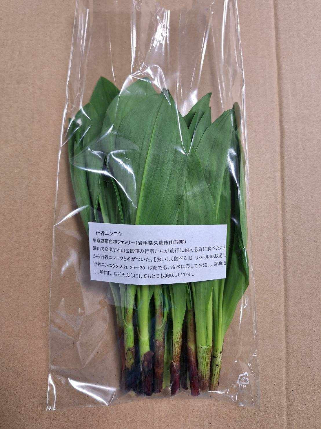 一度限り‼️岩手天然行者ニンニク30本　葉わさび70本 gyoujya1.jpg?v=1776304459