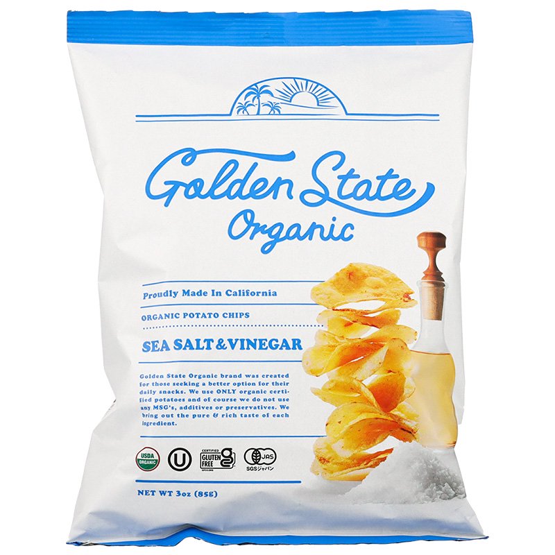 オーガニックポテトチップス シーソルト&ビネガー 85g