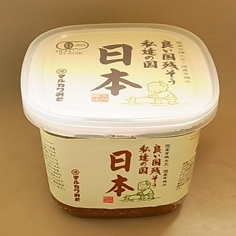 マルカワみそ 有機みそ「日本」600g