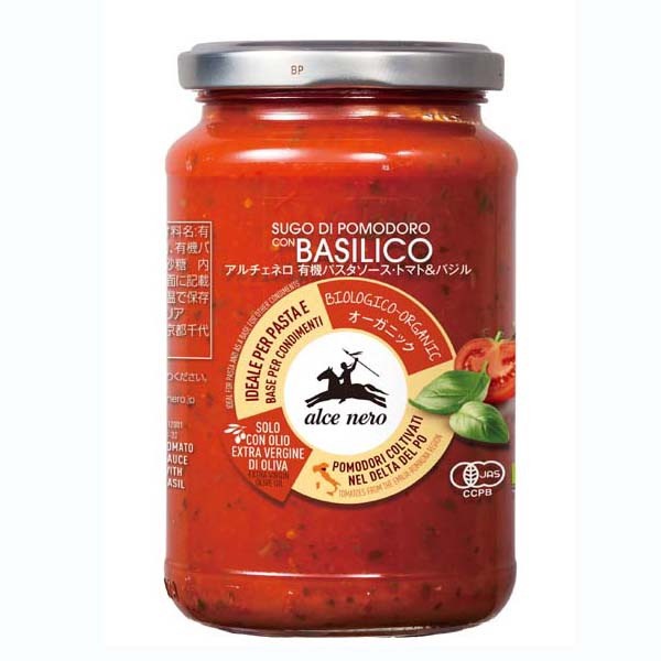 アルチェネロ 有機パスタソース・トマト&バジル 350g