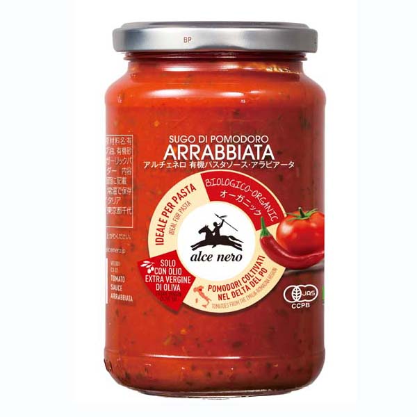 アルチェネロ 有機パスタソース・アラビアータ 350g