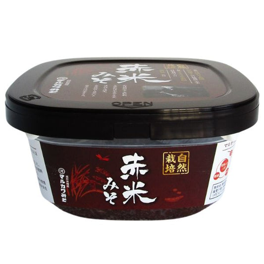 自然栽培 赤米みそ 400g　マルカワみそ