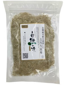 有機純米酢を使用したとろろ昆布 　32g