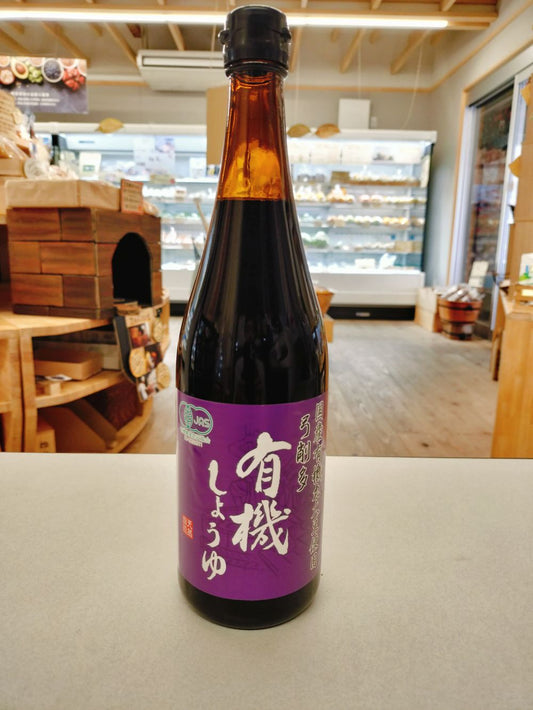 国産有機丸大豆使用　弓削多有機しょうゆ【弓削多醤油】720ml