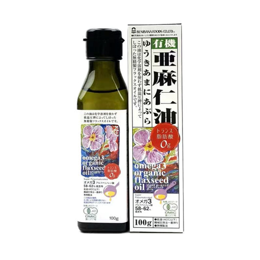有機亜麻仁油（オーガニックフラックスシードオイル）100g