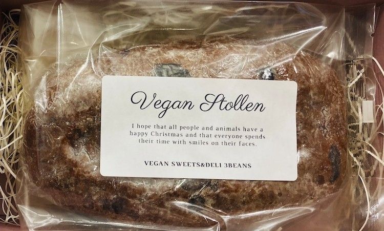 【2025クリスマス】3beans～有機古代小麦のヴィーガンシュトーレン（和栗）約200g～