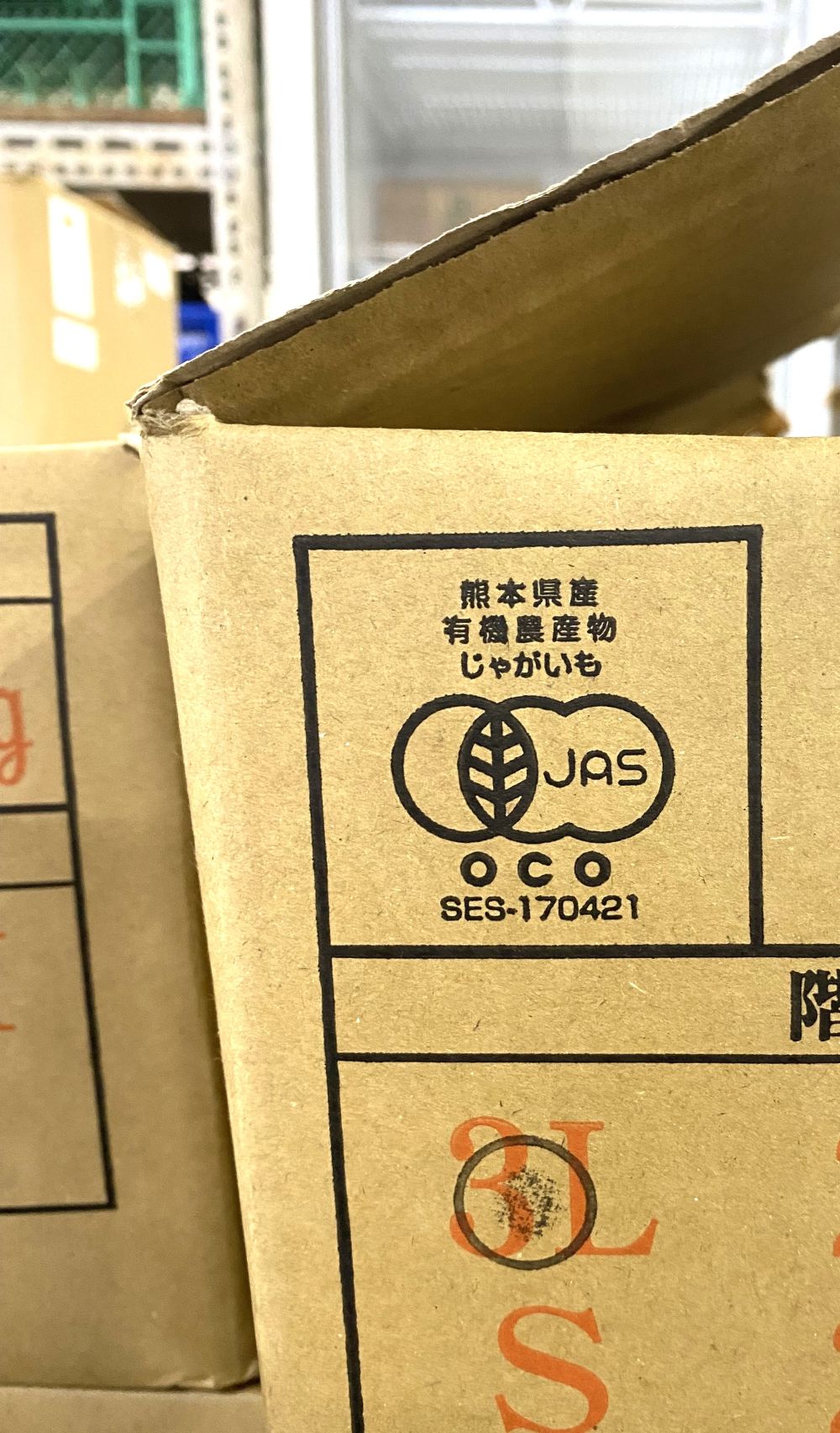 フードレスキュー）訳あり品の為お買い得！熊本県産有機のじゃがいも・大き目サイズ１０㎏前後（箱の重さ含む）
