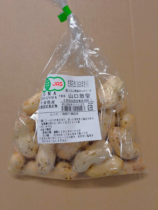 さんぶの有機生落花生（おおまさり・大粒）200gP 有機認証・許容農薬ゼロ （千葉県） さんぶ野菜ネットワーク
