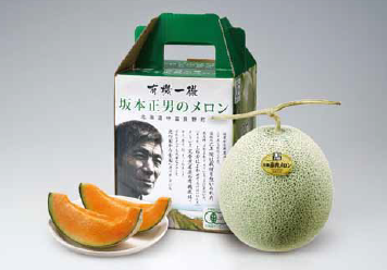 【夏の贈り物2026】北海道産　坂本さんの有機メロン（ティアラ）１玉約１．５kg|メーカー直送・同梱不可
