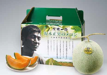 【夏の贈り物2026】北海道産　坂本さんの有機メロン（ティアラ）２玉　約１．５kg×２|メーカー直送・同梱不可
