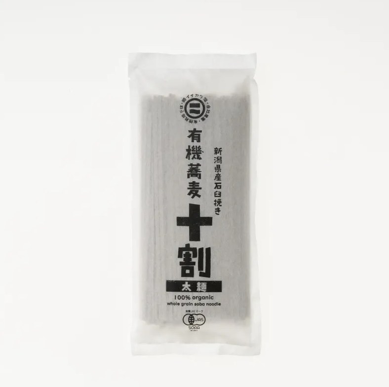 【年越しそば】有機蕎麦　十割（太麺）　180ｇ