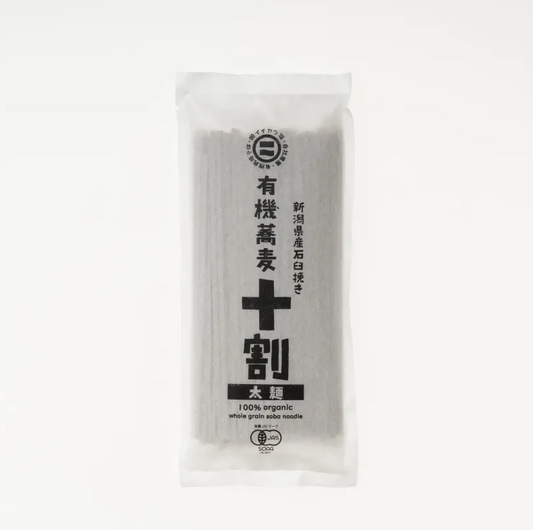 【年越しそば】有機蕎麦　十割（太麺）　180ｇ
